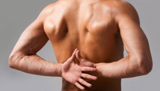 back pain with chest osteochondrosis