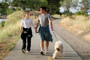 Outdoor walks with frequent low back pain